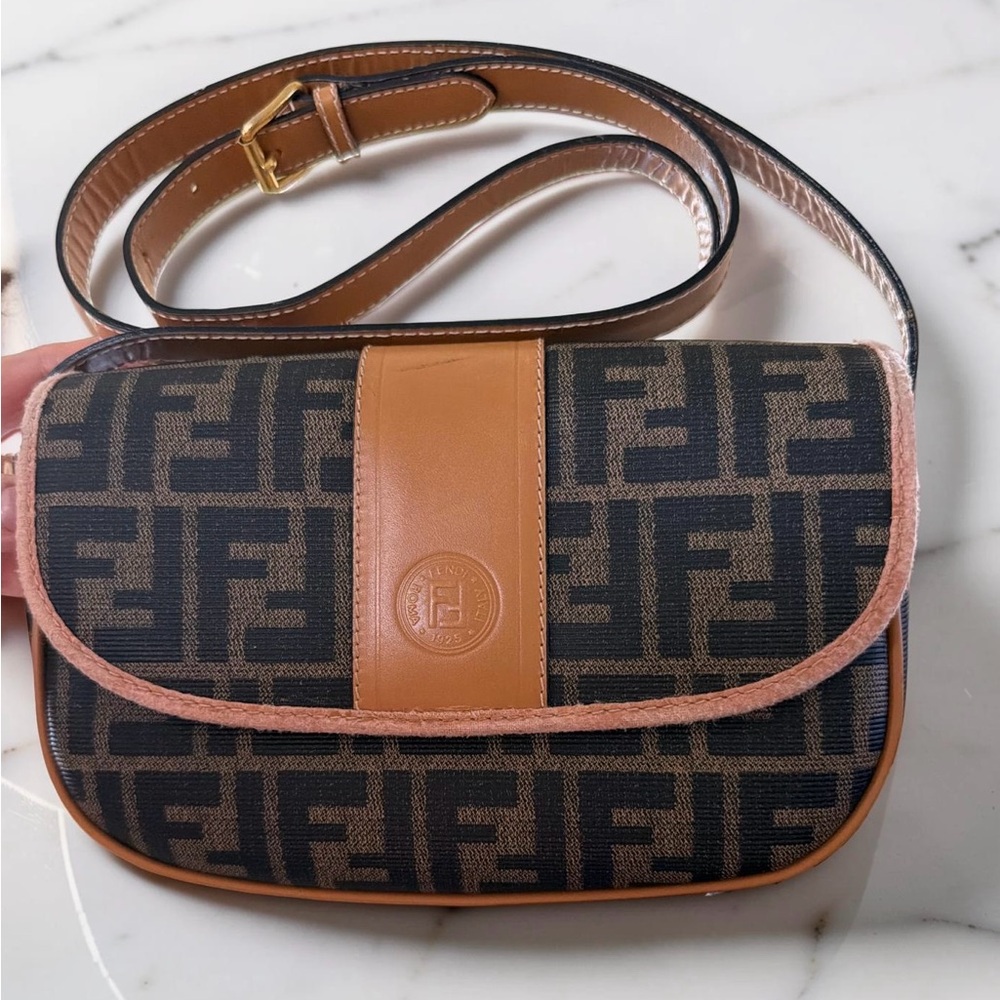 Fendi Brown Vintage Monogram Crossbody